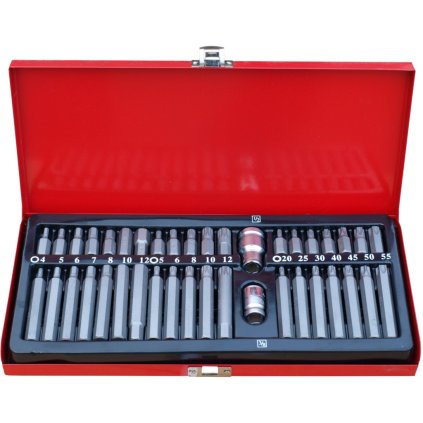 Sada bitov - imbus - torx - drážkovanie - 40 kusov CXA-1018