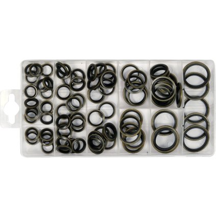 Sada Kovových A Gumových Podložok. 90 Ks. Mix Veľkosti YT-068581