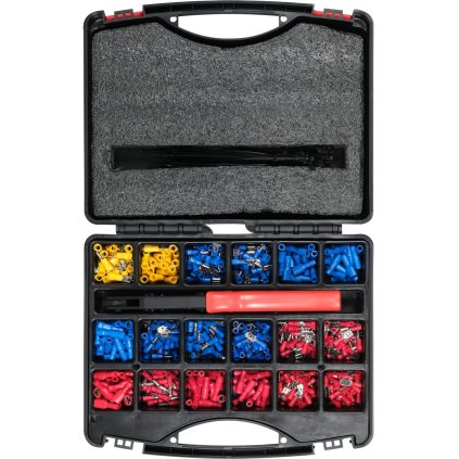 Sada Elektrických Konektorov S Krimovacím Nástrojom. Set Obsahuje 551 Prvkov. YT-068920