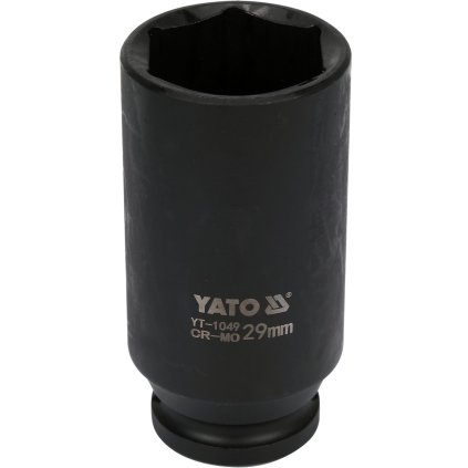 Nástrčná hlavica 1/2", 29 mm, 6-hran, dlhá, CR-MO, YATO