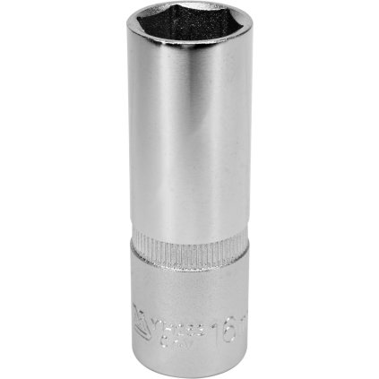 Nástrčná hlavica na zapaľovacie sviečky 1/2", 16 mm, 6-hran, dlhá, CRV, YATO