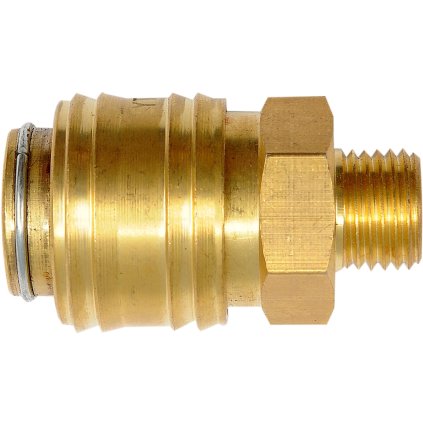Mosadzný Rýchlokonektor 1/4'', Vonkajší Závit 1/4'' YT-24094