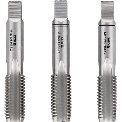 Hss Ručná Závovačka M2, M16, 3 Ks YT-2941