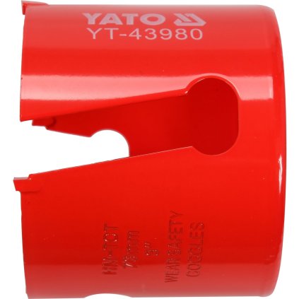 Univerzálna Otvorová Píla Tct 76Mm 5/8'' Na Silka, Keramické Bloky A Osb Dosky YT-43980