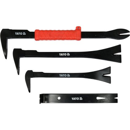 Páčidlá s vyťahovačmi klincov, sada 4 ks YT-47304