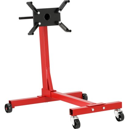 Montážny Stojan Na Motor, Nosnosť 453 Kg, Otočná Zamykatelná Hlava, Kovové Kolesá / Dve Riadenie YT-55570