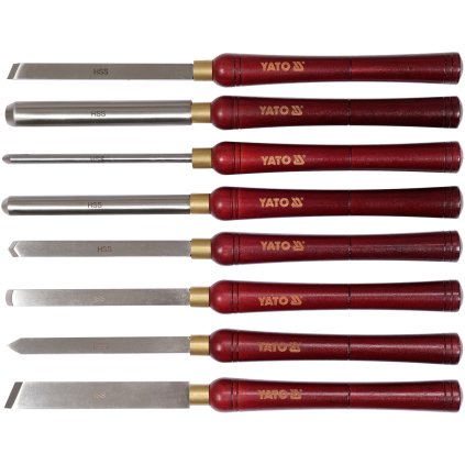 Nože na sústruženie dreva – sada 8 ks YT-62780