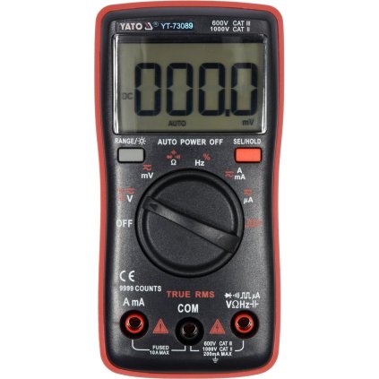 Digitálny Merač True Rms S Automatickým Rozsahom Lcd 9999 YT-73089