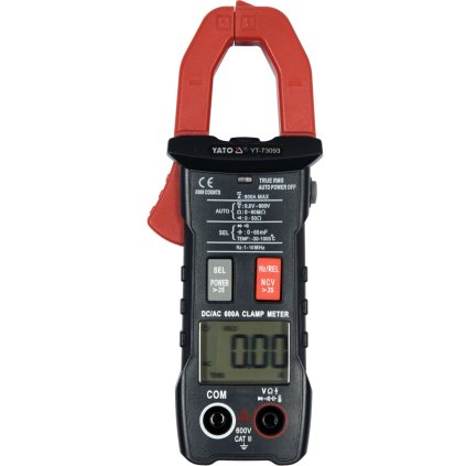 True Rms Clamp Meter S Automatickým Rozsahom Ac/Dc 600A YT-73093