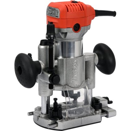 Hronová Fréza 710W Na Lamináty + Vodiaca Súvačka Pre Frézy 6Mm A 8Mm YT-82390