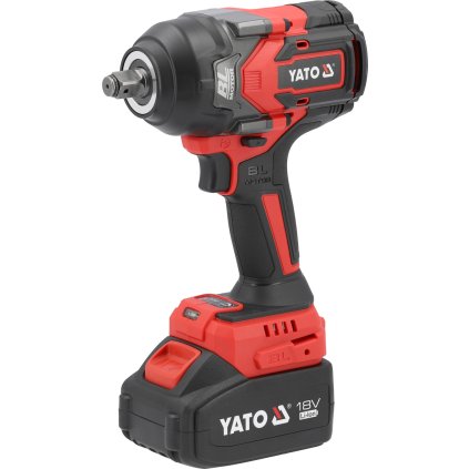 18V Nárazový Klúč 1/2'' 1200Nm (4Ah; Bmc) Pre Skrutky M12-M24 S Bezkúfovým Motorom A Nastavením Momentu YT-828071