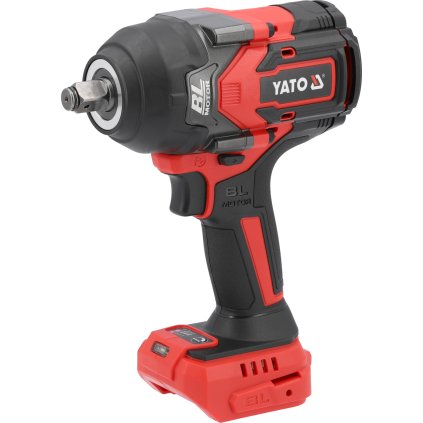 18V Rázový Uklávač 1/2'' 1200Nm (Telo) Pre Prácu So Skrutkami M16 - M24, Bezkúhlíkový Motor YT-828072