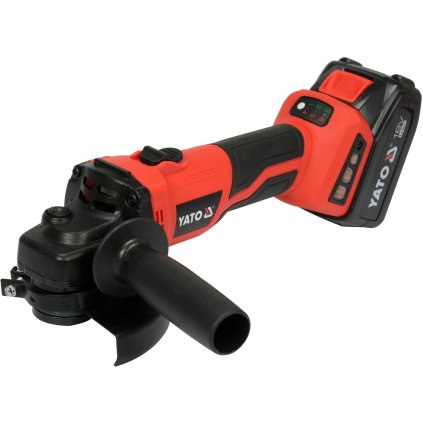 Uhlová Brúska 18V   125Mm (3000-8500Rpm;  Bl Motor;  2X4,0 Ah, Nabíjačka) So Systémom Mäkkého Štartu YT-828295