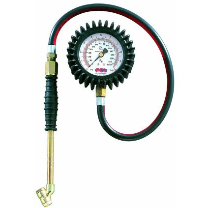 Číslicový manometer na kontrolu pneumatík (priemer 63 mm), 0-170 psi a 0-12 bar, dvojitý konektor PNPCLDPG-1H03