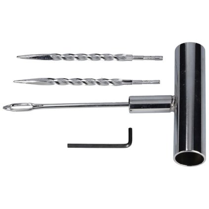 Kovový nástroj na vkladanie - vymeniteľná súprava 4 v 1 s vymeniteľnými čepeľami na opravu pomocou šnúr: frézy, nástroj na vkladanie, imbus 510-2415