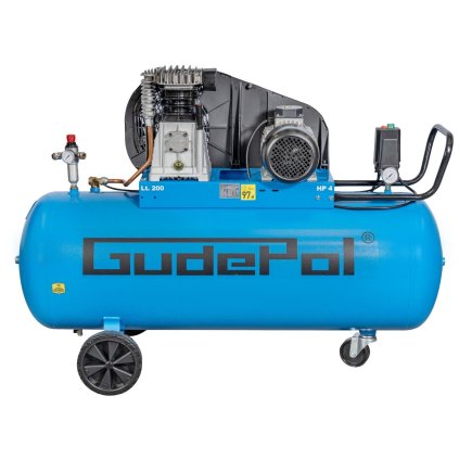 Piestový kompresor GUDEPOL 475, 200 l, 10 bar, 3 kW INV38200475