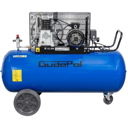 Piestový kompresor GUDEPOL 560B 270 l, 10 bar, 3 kW, 400 V INV49270560B