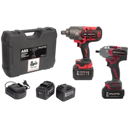 Sada akumulátorových kľúčov INVENTO: A63 + A65 + 2x 6Ah akumulátor + nabíjačka + kufor PXASET1