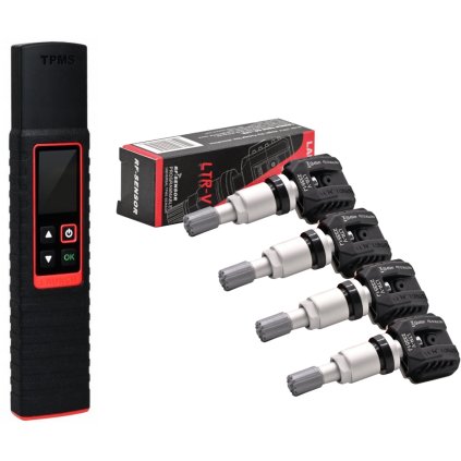 Programátor snímača tlaku v pneumatikách LAUNCH X-431 TSGUN + 4 snímače TPMS LUTSGUN