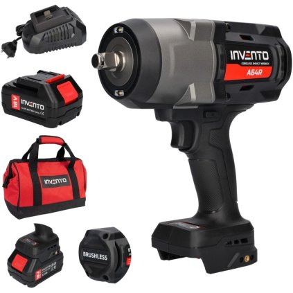 Akumulátorový rázový uťahovák INVENTO A64R 1/2" 1880 Nm - výkon pre náročné práce PXA64R