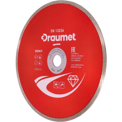 DRAUMET Diamantový kotúč súvislý 230 E3341