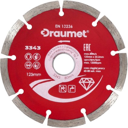 DRAUMET Diamantový kotúč segmentový 230 x 2,5 E3345