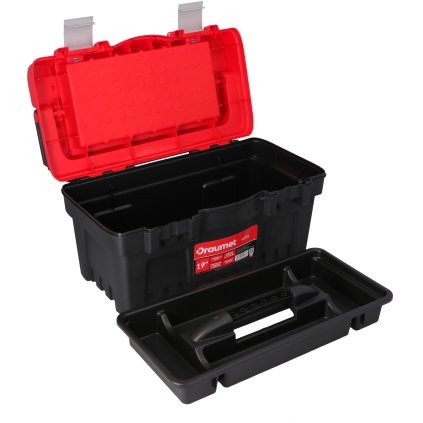 DRAUMET Skrinka na náradie 19" s organizérmi E4178