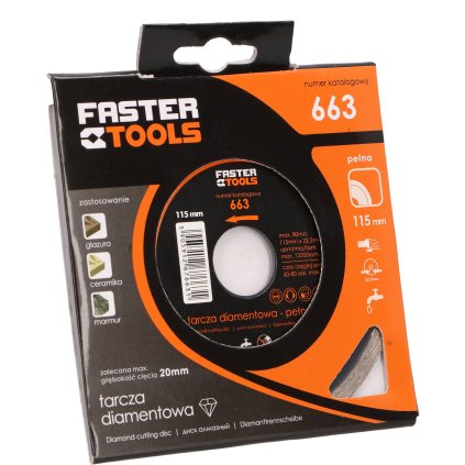 FASTER TOOLS Diamantový kotúč 125 x 2,2 E664
