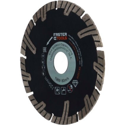FASTER TOOLS Segmentový rezný kotúč LUX 125 x 2,4 E1989