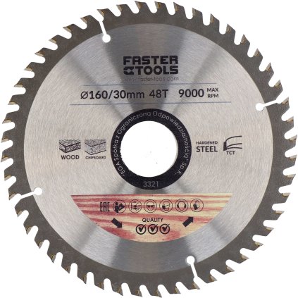 FASTER TOOLS Vidiový kotúč na rezanie dreva 184 x 30 48 1,9 1,4 E3325