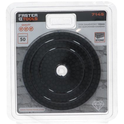 FASTER TOOLS Diamantový kotúč na brúsenie kameňa - 125mm 3000