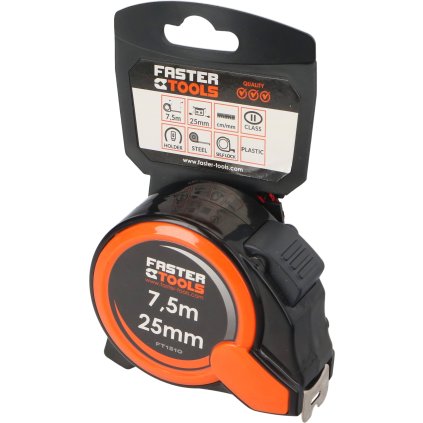 FASTER TOOLS Navíjací meter 3 m x 16 mm EFT1508