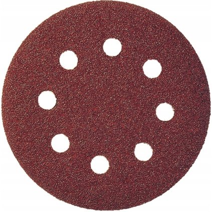 Brúsny kotúč na suchý zips s otvormi na odsávanie prachu, brúsny papier gr. 36 125mm 50ks. TA1010