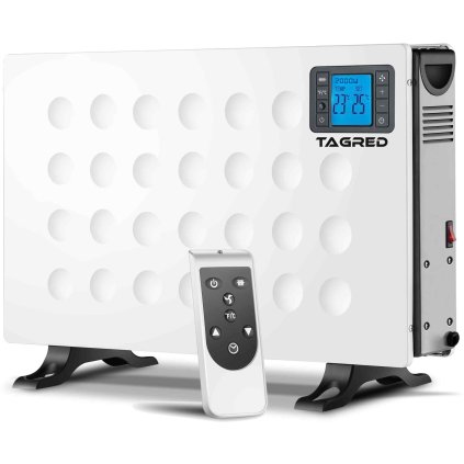 Elektrický konvektor 2000W, diaľkové ovládanie, LCD časovač, biely TA941W
