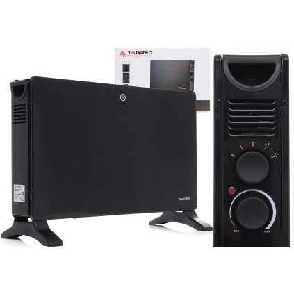 Elektrický konvektor 2000 W, čierny TA940B