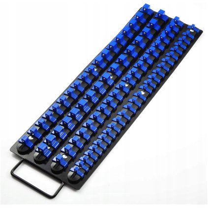 Nástrčný kľúč ORGANISER RACK 80 ks. 1/4" 3/8" 1/2" 07-0620