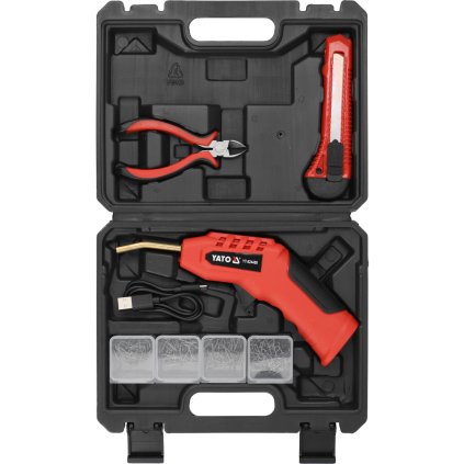 Bezdrôtová zváračka plastov 3,7 V (2 Ah, BMC kufrík) YT-824480