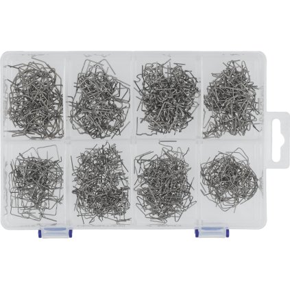 Spony do zváračky plastov 800 ks, 0,6 – 0,8 mm YT-824490