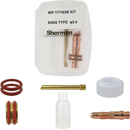 Sada TIG Pyrex T17/18/26 54NQ 2,4 mm