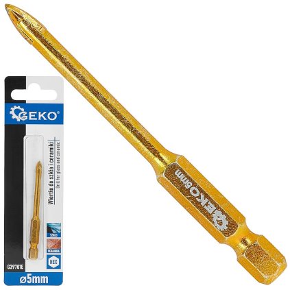 Vrták na sklo a keramiku HEX 5 mm (500) G39701E