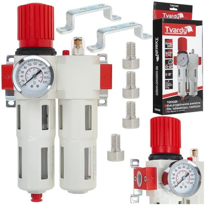 Blok na prípravu vzduchu: filter, dehydrátor, olejnička 1/2" (10) T20021