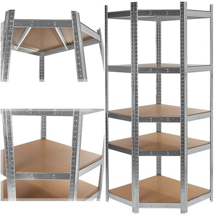 Rohový regál 180x40x70cm 175kg (1) G10875A