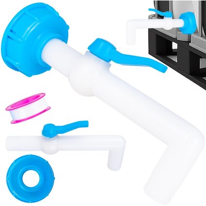 Súprava - IBC matica S60x6 + hadicový kohút 25mm 90° - mauser (80) G70205