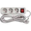 Predlžovačka 3-zásuvky s vypínačom 1,5 m E4413