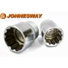 Nástrčná hlavica 1/2", 22 mm, 12-hran, krátka, CRV, JONNESWAY