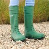Pánske gumené čižmy z PVC Zelené Matné s oceľovou špičkou PROTECT2U Veľkosť: 39 E6860