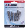Sada 5 ks stopkových fŕez 6,3 mm do dreva