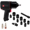 Sada pre mechanikov - rázový uťahovák 1800 Nm + 10 ks nástrčných kľúčov 45540