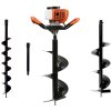 Zemný vrták 1,4 kw + sada vrtákov 10 cm,20 cm,30 cm a adaptér 50 cm G84020