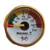 Manometer pre reduktory RBN, RBP Ar/CO2 MINI 315 bar
